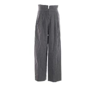 Aritzia Babaton Bureau Wool High Waist Tailored Wide Leg Pants Gray 0 NWT Office